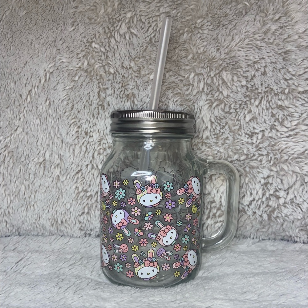 NEW! Hello Kitty Mason Jar Easter Collectible Cup